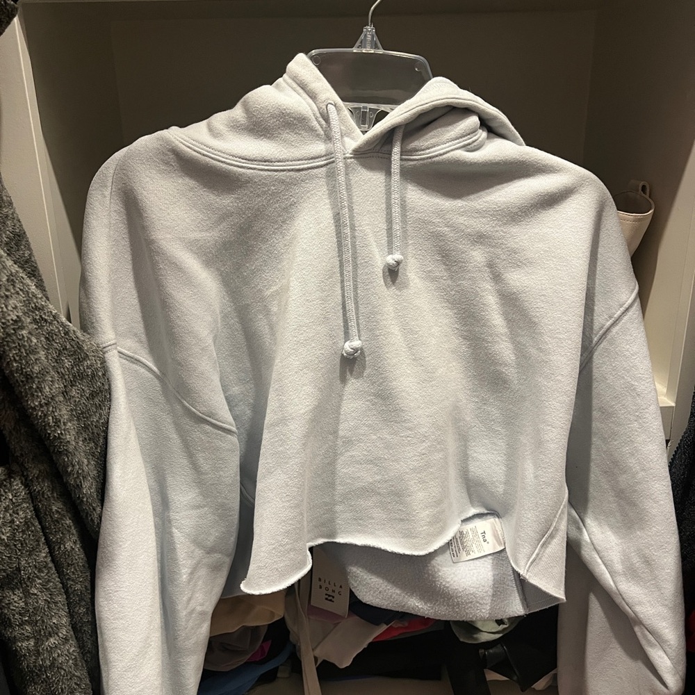 Women's White Hoodie Sweater